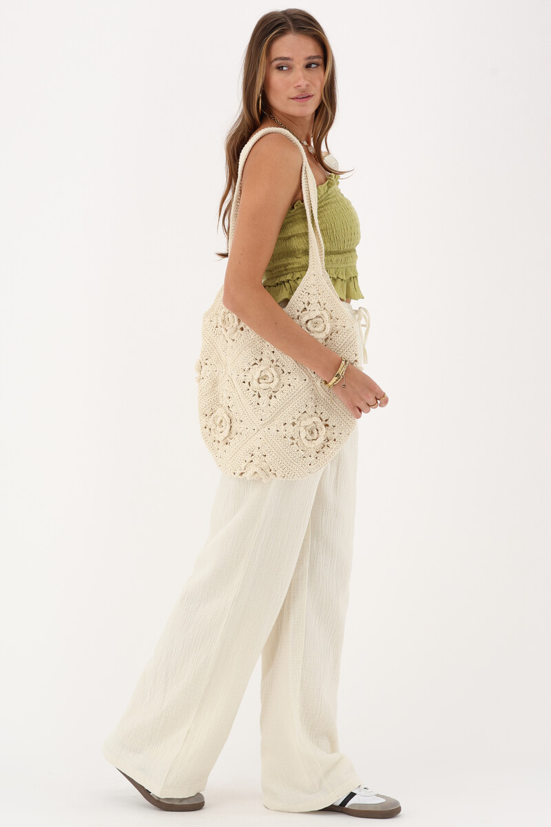 Green strapless top with smock | My Jewellery