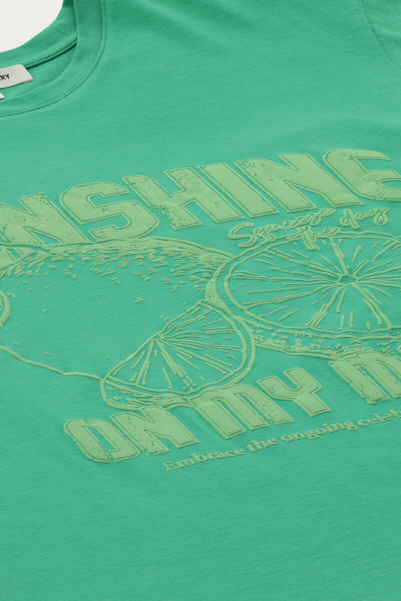 Green T-shirt "Sunshine on my mind" | My Jewellery