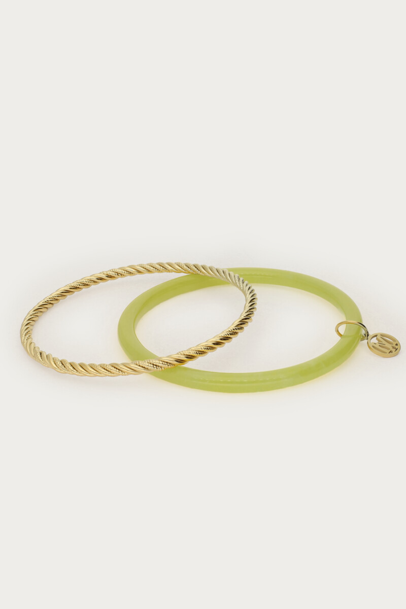 Green thin bangle set | My Jewellery