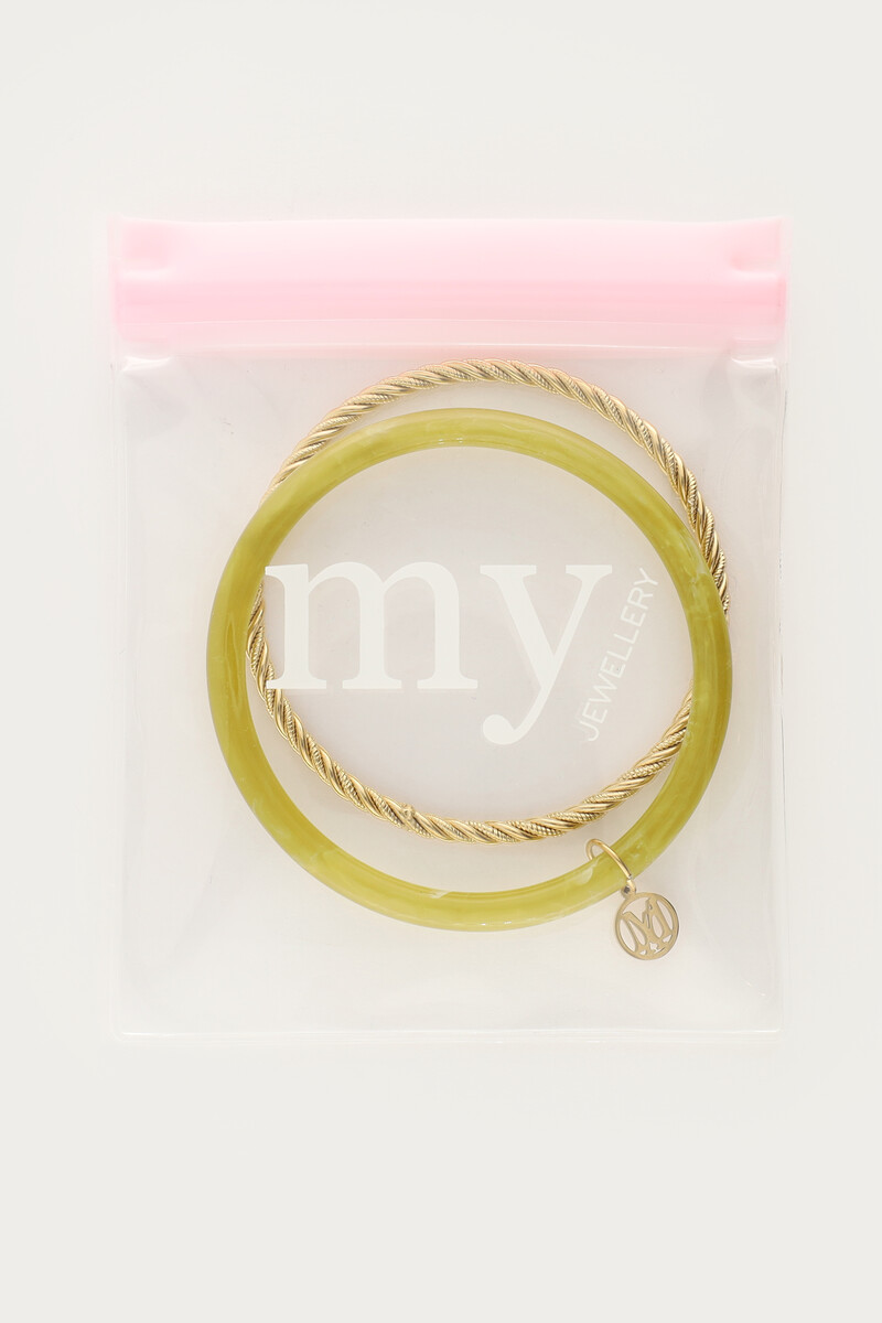 Green thin bangle set | My Jewellery