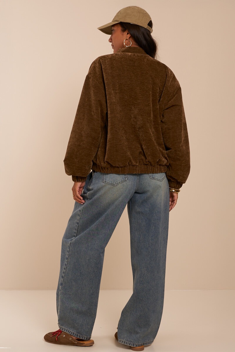Groen velvet padded jacket