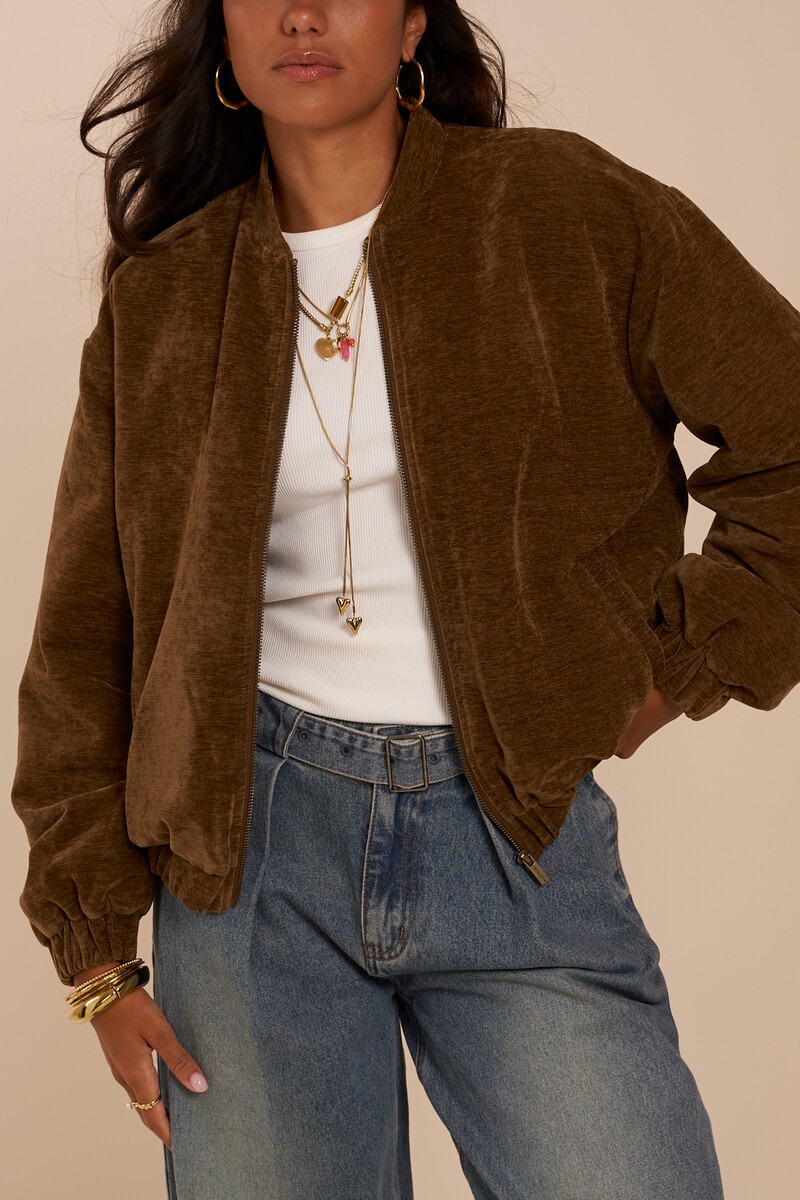 Green Velvet Padded Jacket | My Jewellery