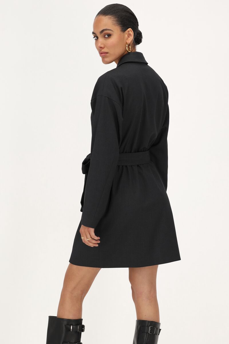 Grey blazer dress with lapel collar | My Jewellery