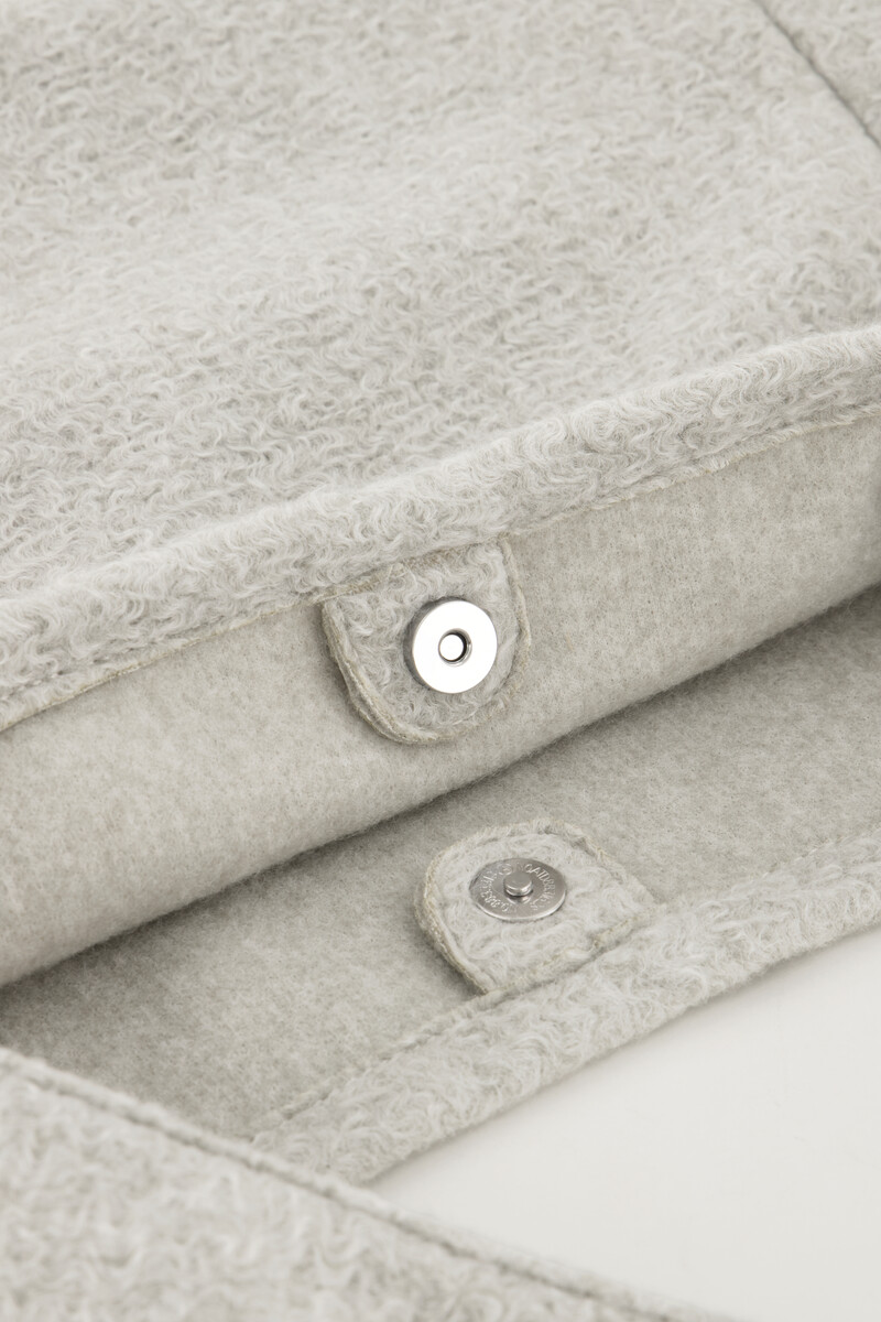 Grey boucle tote bag | My Jewellery