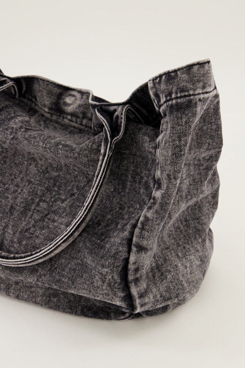 Grey denim mini tote bag | My Jewellery