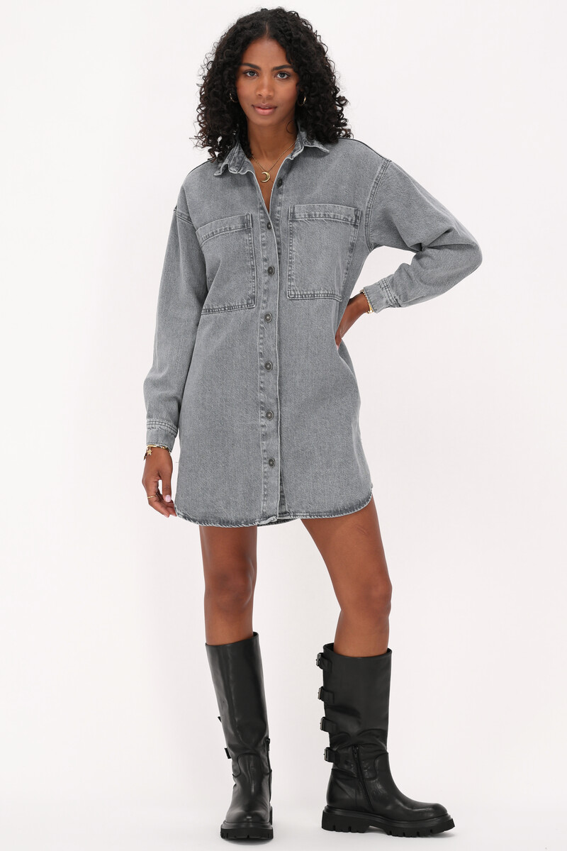 Grey denim blouse dress | My Jewellery