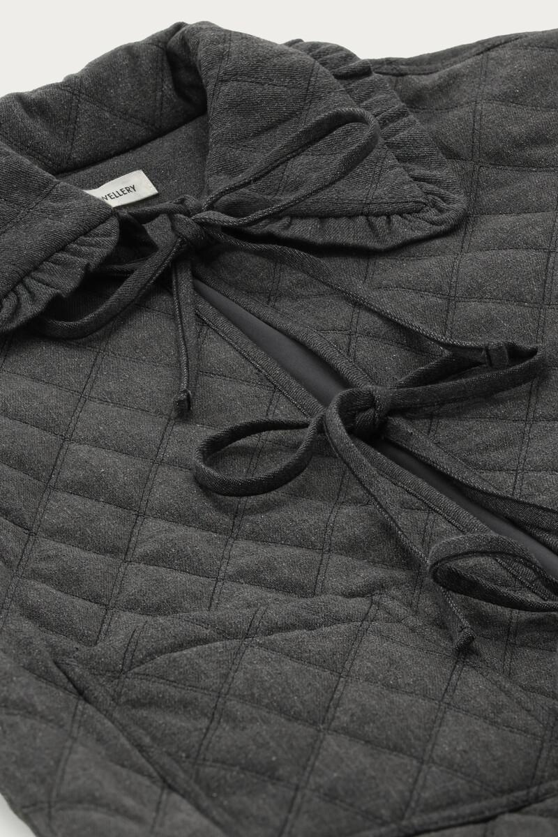 Grey jacket with bows | My Jewellery