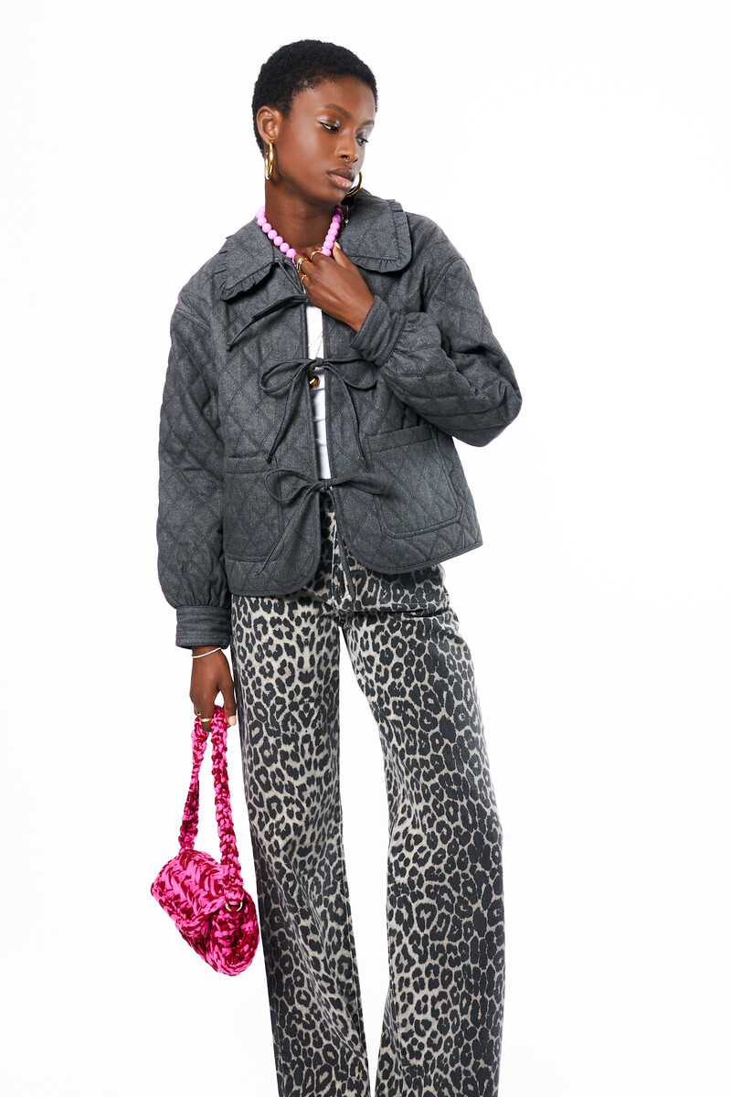 Grey jacket with bows | My Jewellery