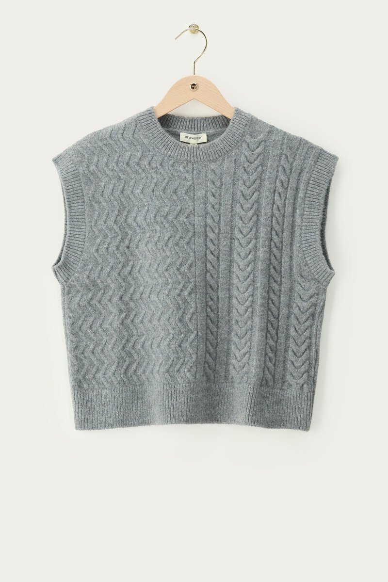 Grey oversized spencer | My Jewellery