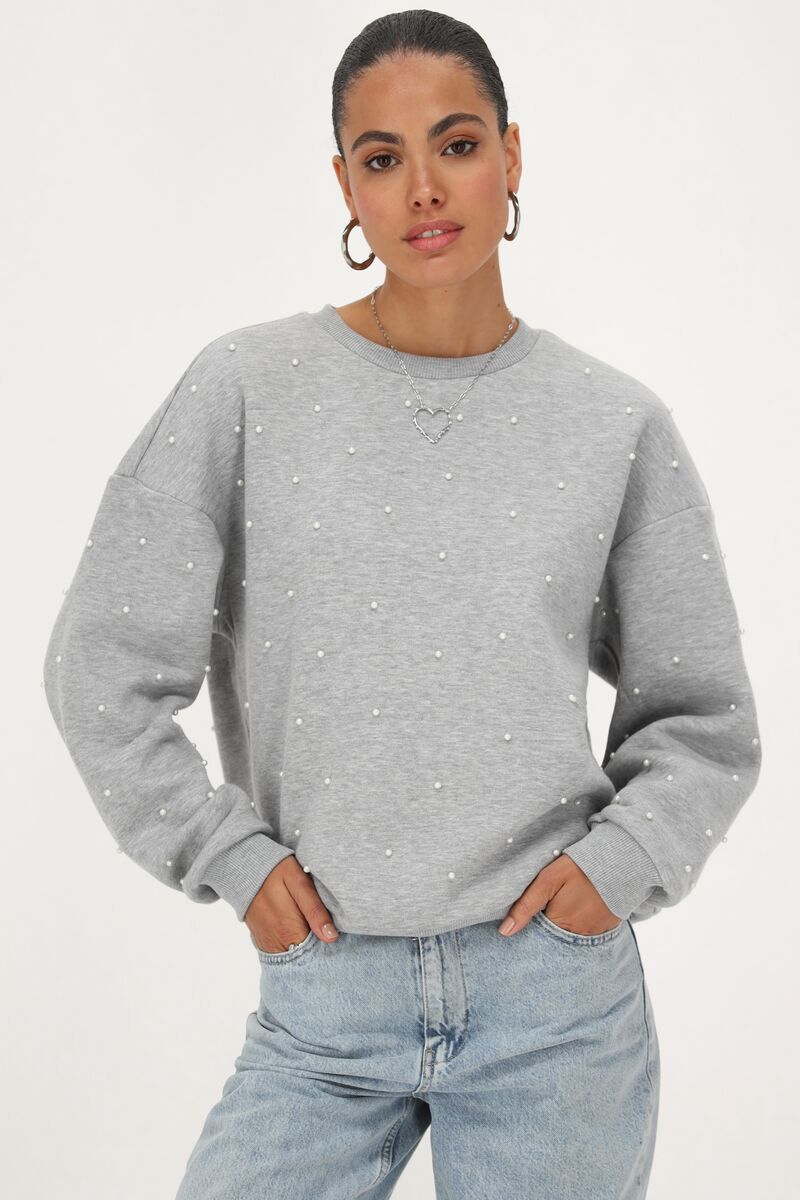 Grijze oversized trui sale
