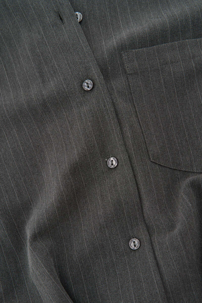 Grey playsuit with pinstripe | My Jewellery