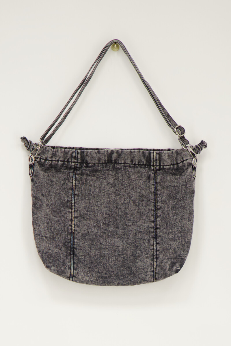 Grey shoulder bag denim | My Jewellery