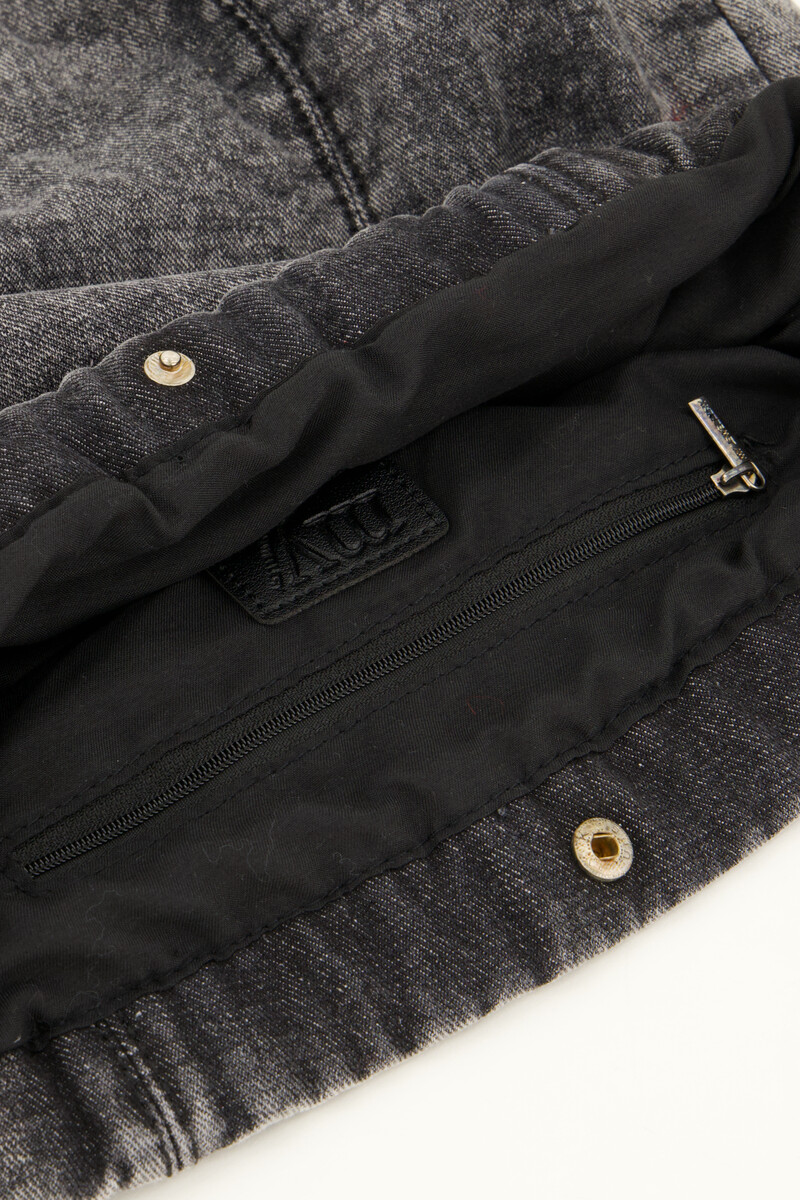 Grey shoulder bag denim | My Jewellery