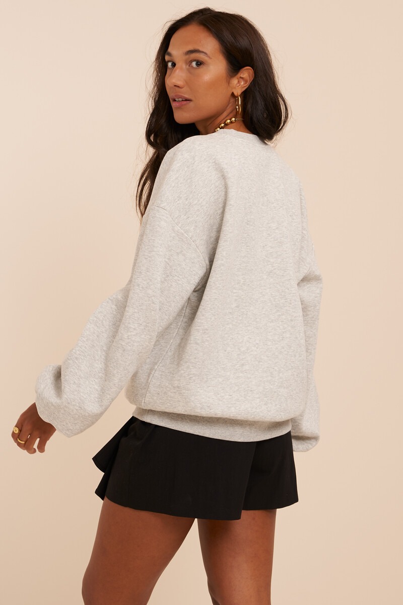 Grey Sweatshirt 'Club Amour' | My Jewellery