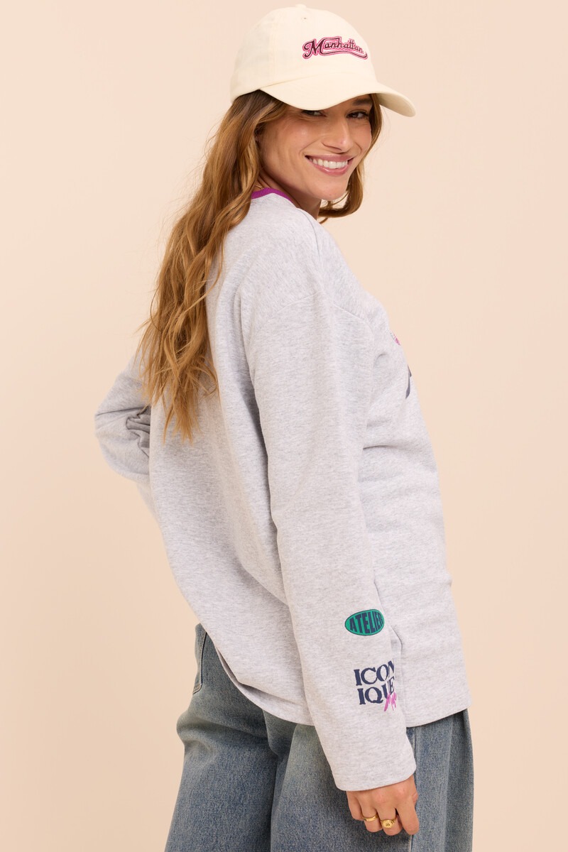 Grey sweatshirt 'J'adore' | My Jewellery