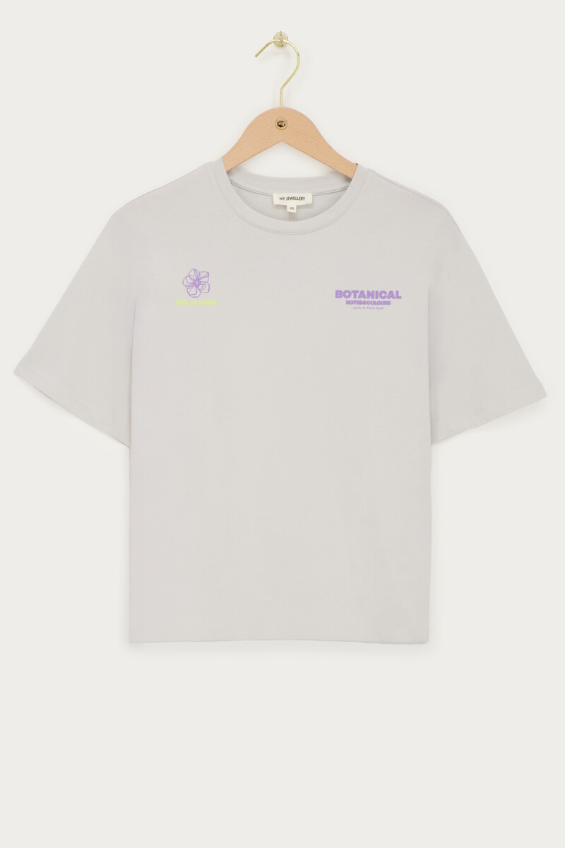 Gray T-shirt "Botanical" | My Jewellery