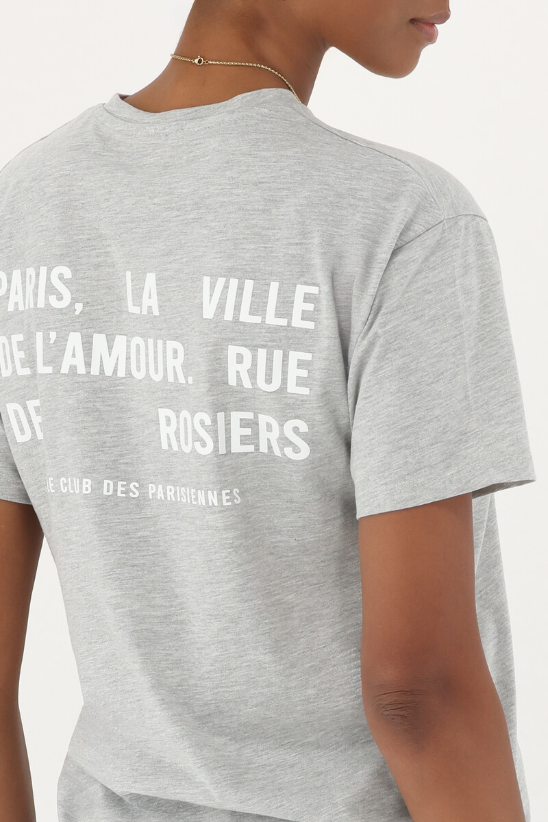 Grey T-shirt "Paris la ville de L'amour" | My Jewellery