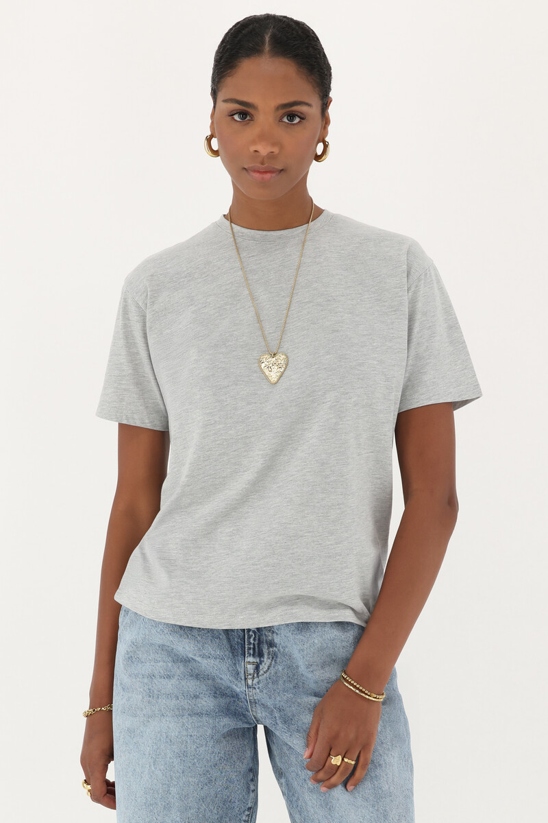 Grey T-shirt "Paris la ville de L'amour" | My Jewellery