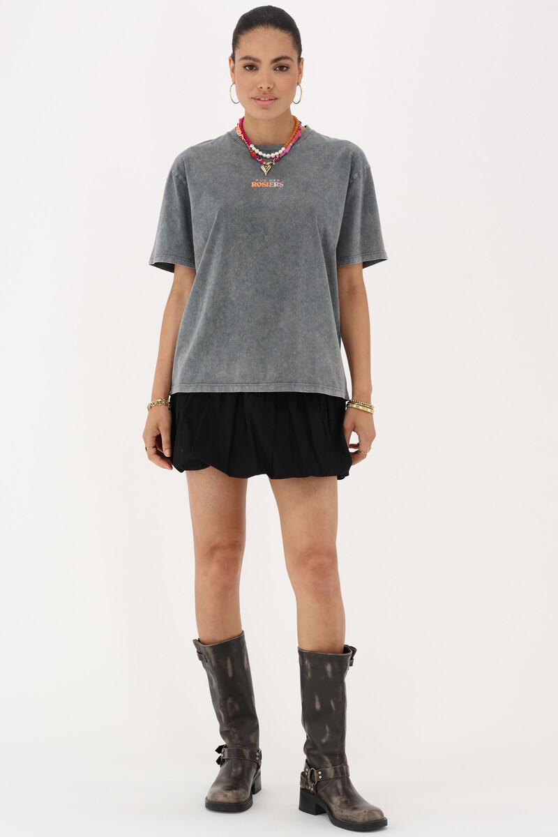 Grey T-shirt "Rue des rosiers" | My Jewellery