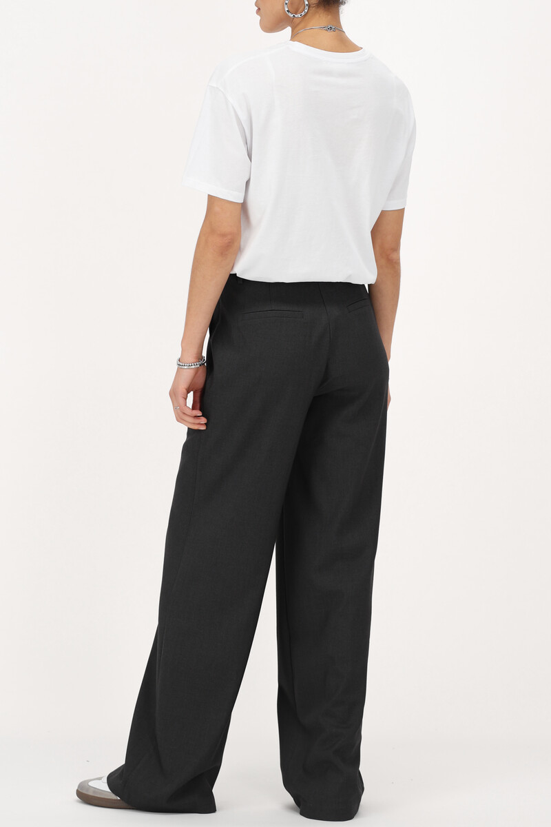Gray wide leg pants with side pockets | My Jewellery