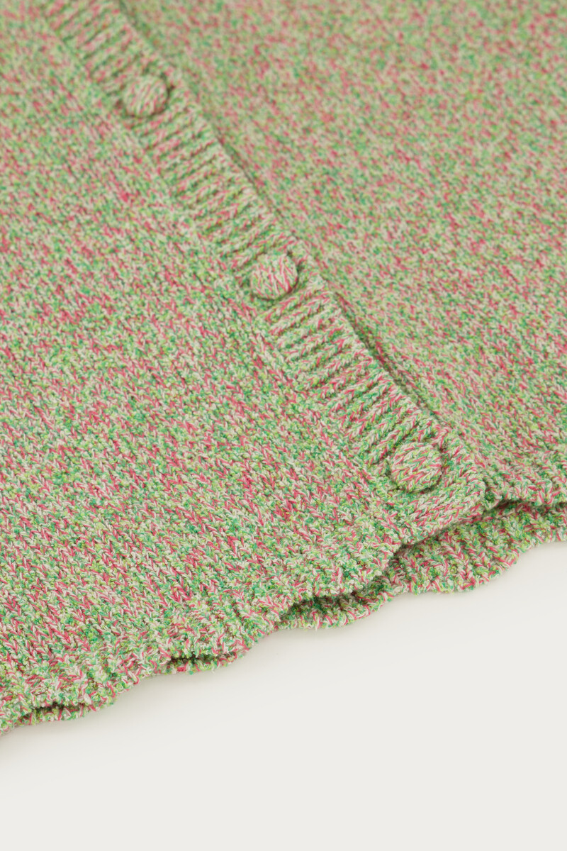 Green vest with scalloped edge | My Jewellery