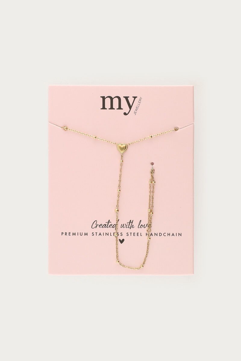Hand chain with hearts | My Jewellery