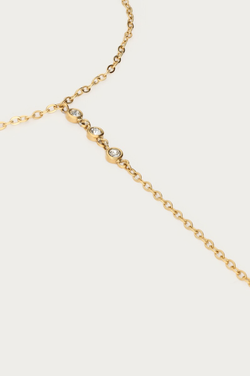 Hand chain with rhinestones | My Jewellery