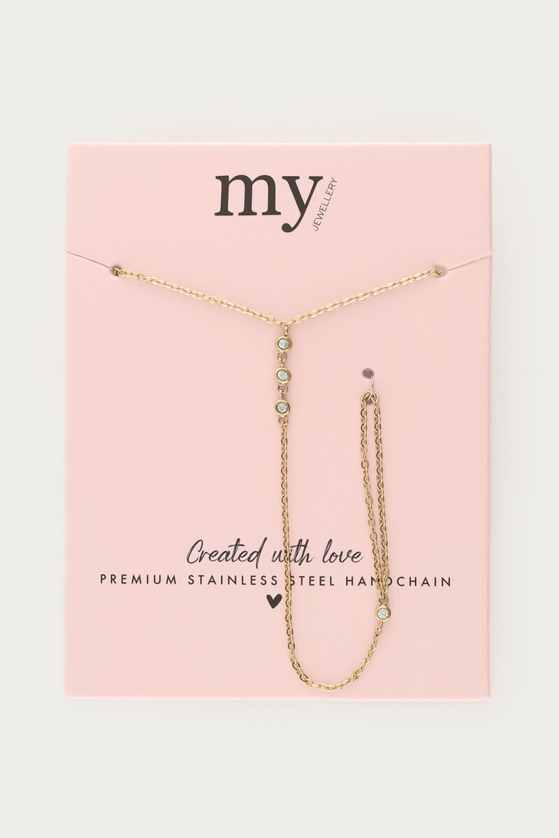 Hand chain with rhinestones | My Jewellery