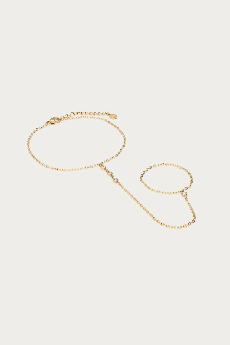 Hand chain with rhinestones | My Jewellery