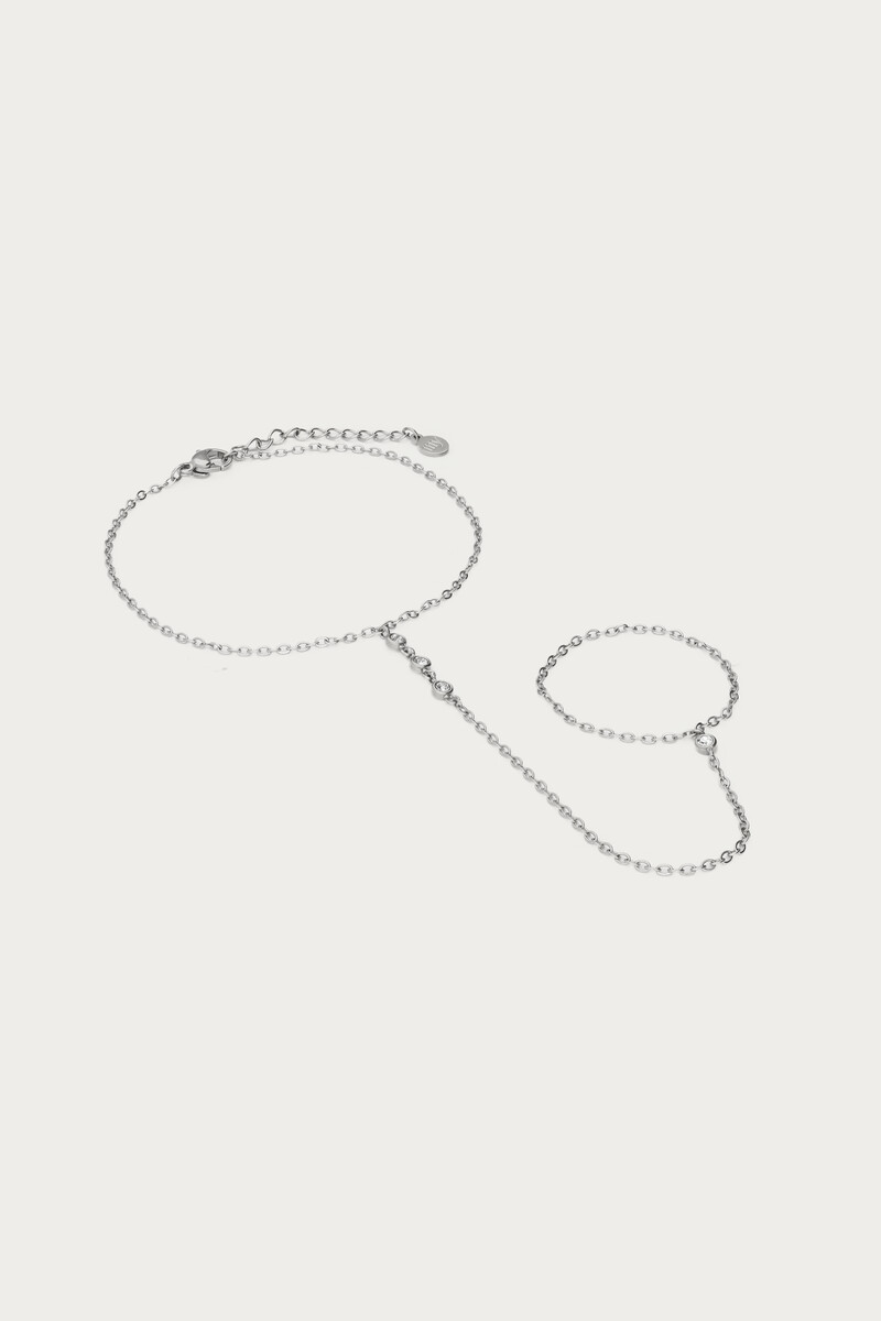 Hand chain with rhinestones | My Jewellery