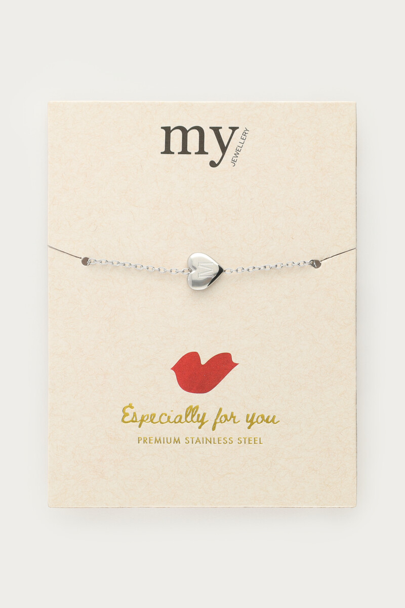 Heart bracelet with initial | My Jewellery