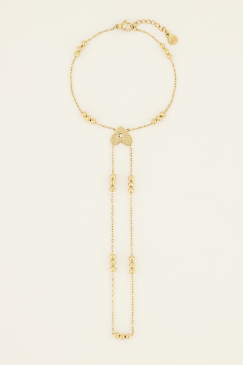 Bracelet with heart and strass | My Jewellery 