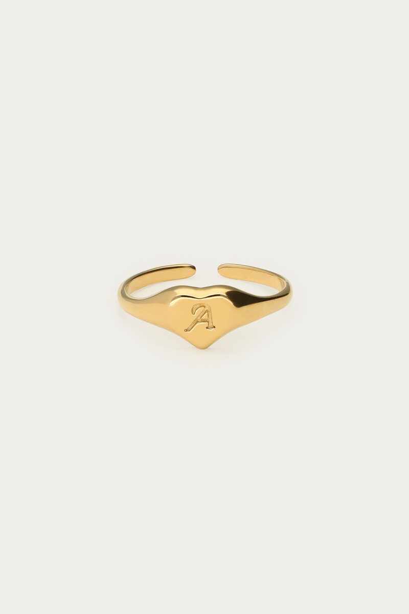 Hartjes zegelring met initial 