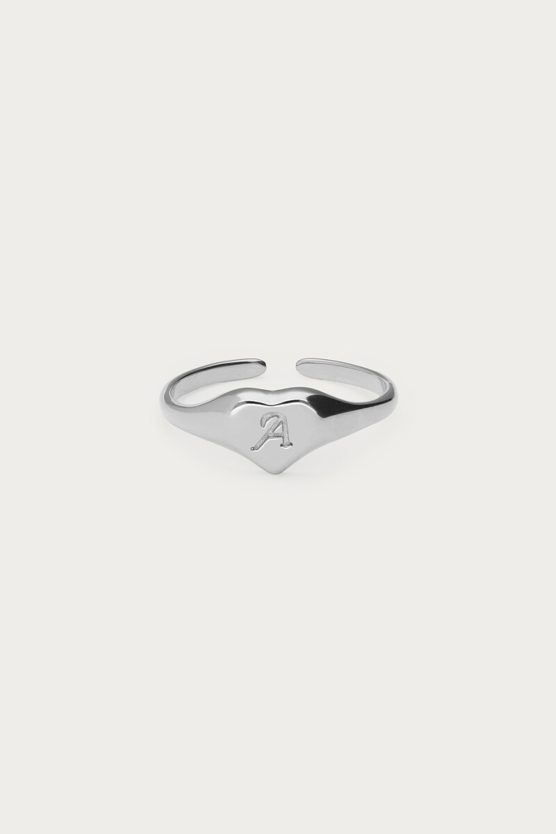 Hartjes zegelring met initial 