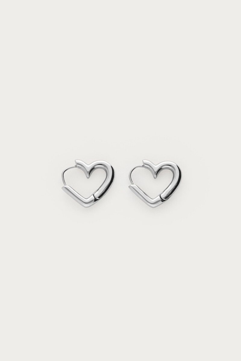 Earrings with small open heart | My Jewellery