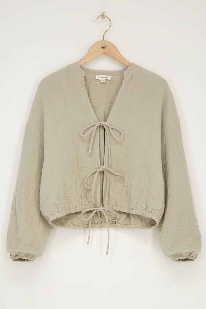 Blouse en mousseline avec nœuds | - My jewellery - Modalova
