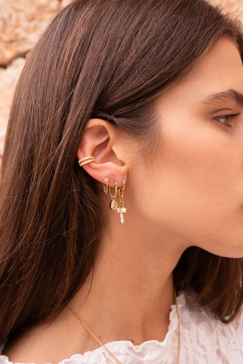Chain & stone earrings | My Jewellery