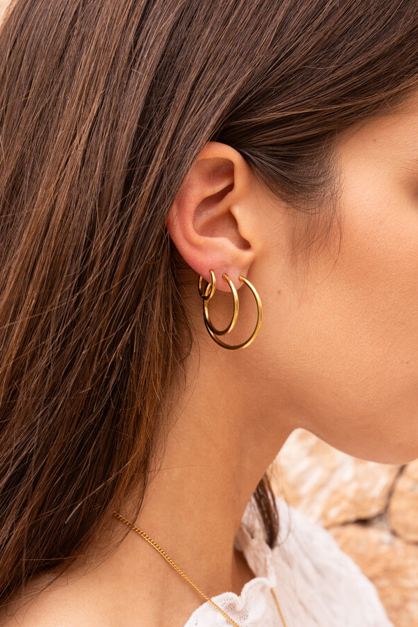 Basic hoop earrings medium | My Jewellery