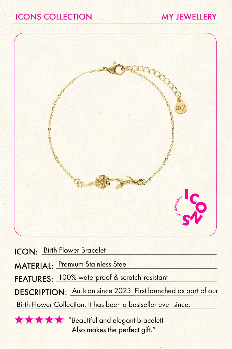 Birth Flower armband | My Jewellery