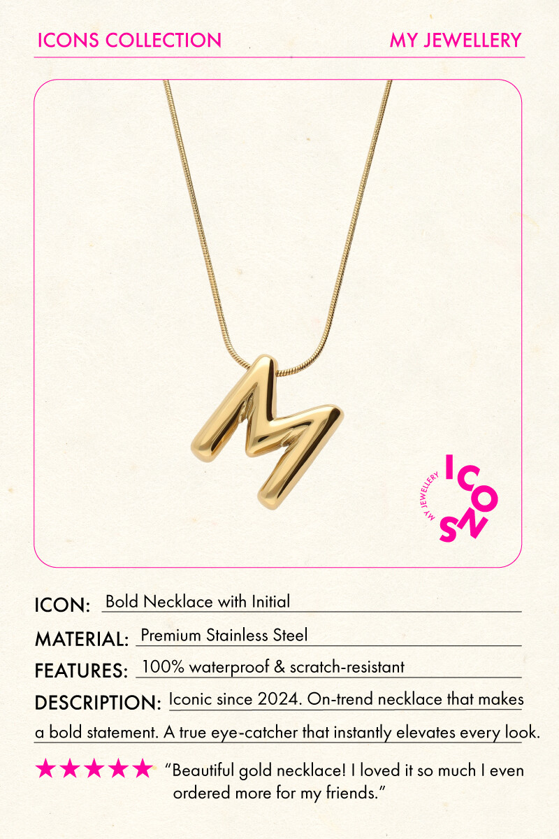 Bold necklace with initial | My Jewellery