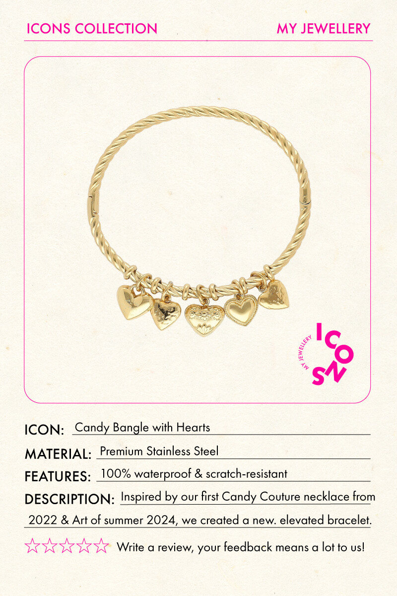 Candy Bracelet with Hearts | My Jewellery