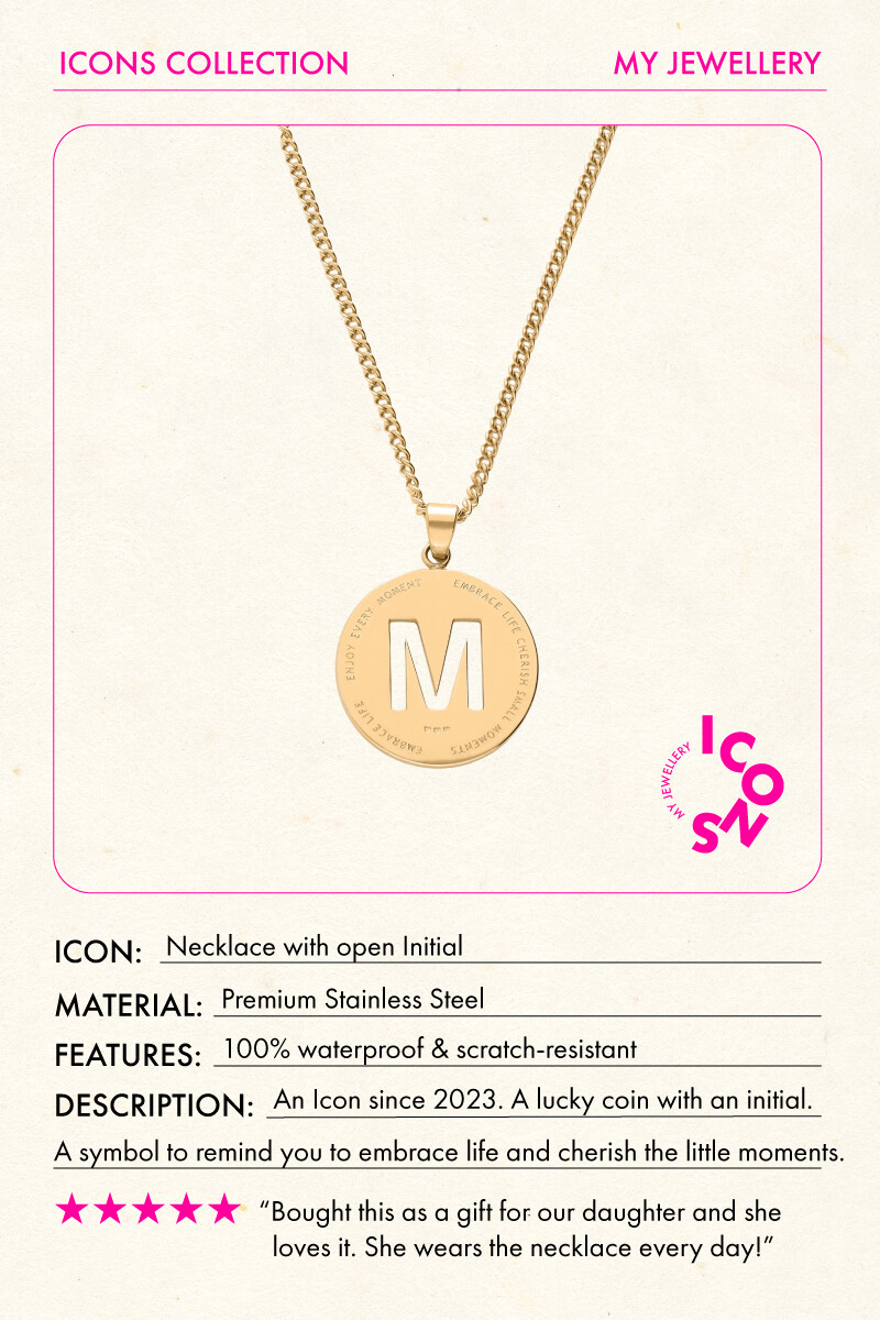 Necklace with open initial | My Jewellery