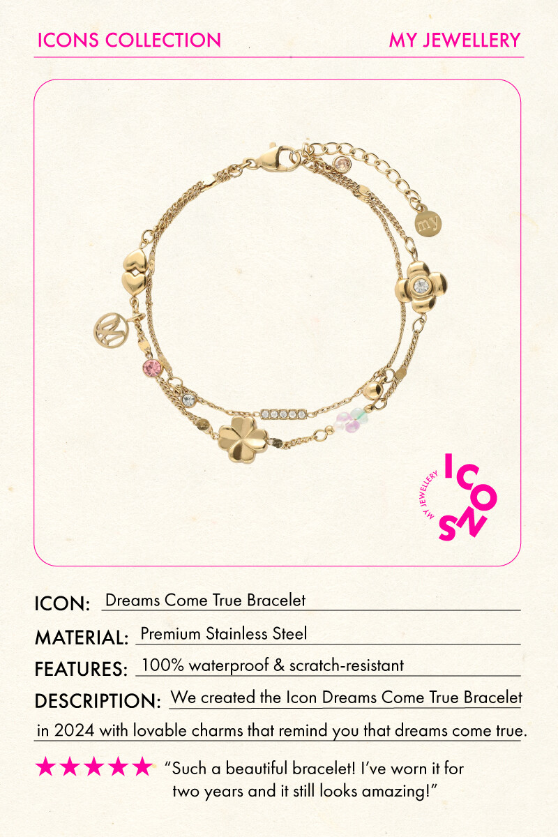 Double bracelet with charms "dreams come true" | My Jewellery