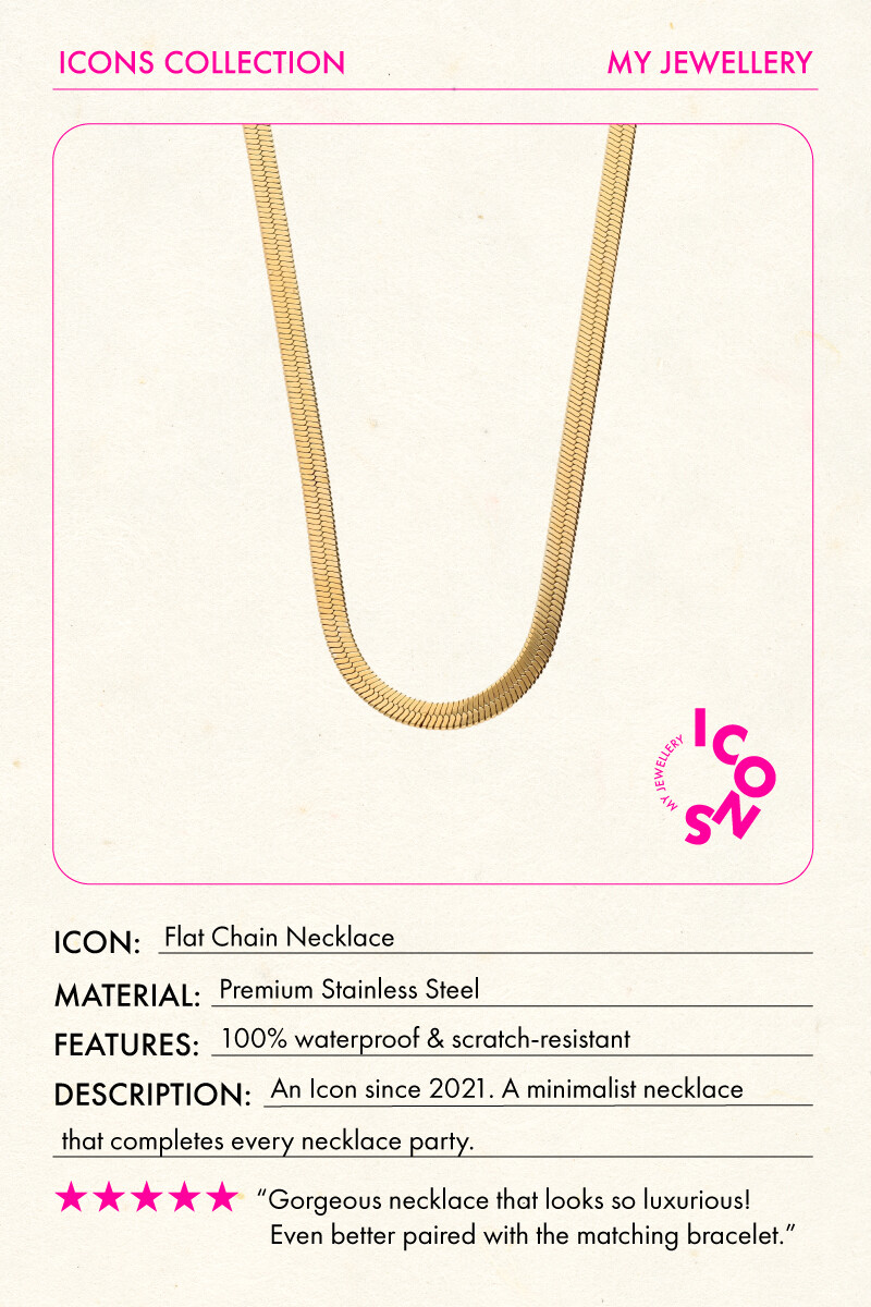 Flat chain necklace | My Jewellery