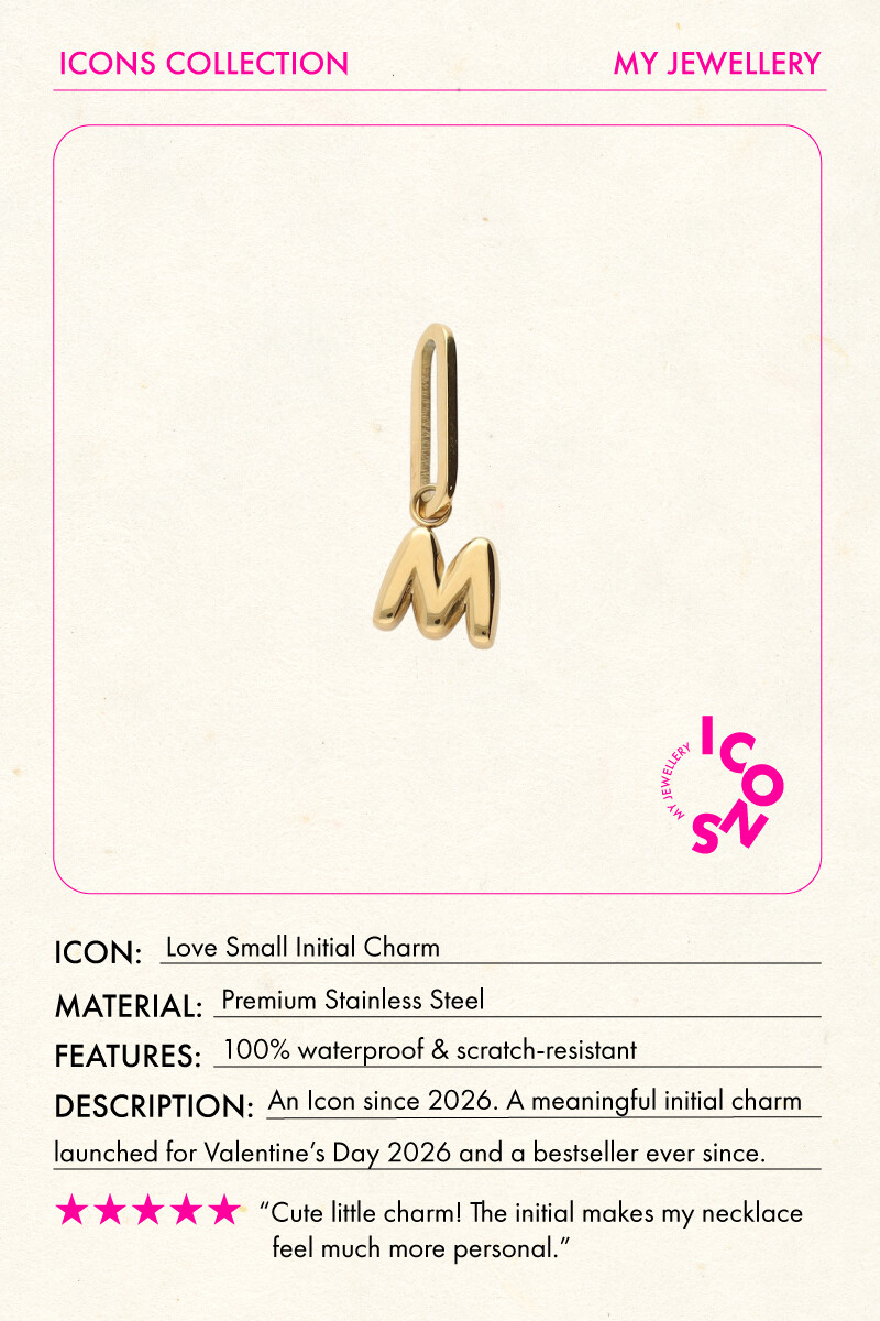 Love small initial charm | My Jewellery