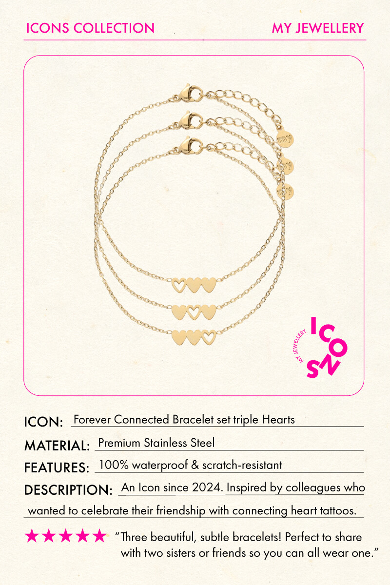 Bracelet set two hearts | My Jewellery