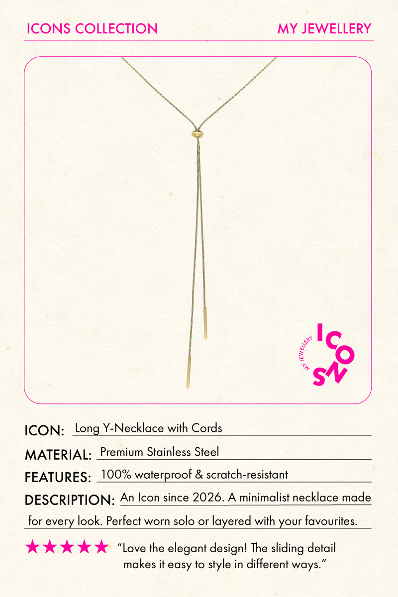 Long y-necklace with cords | My Jewellery