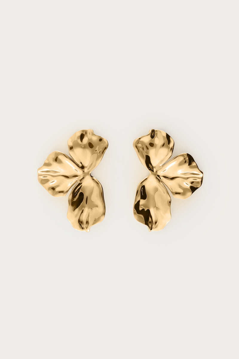Iconic drop earrings half flower | My Jewellery