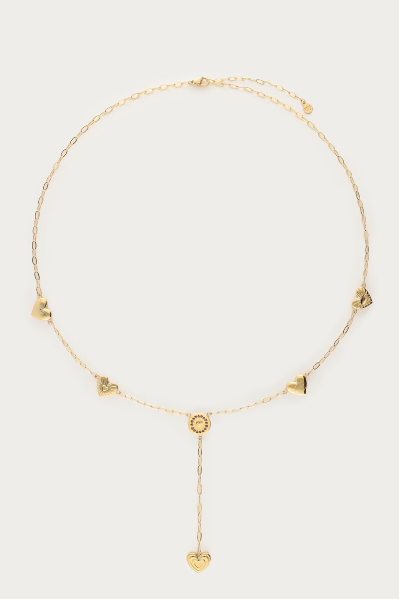 Iconic long necklace with candy hearts | My Jewellery