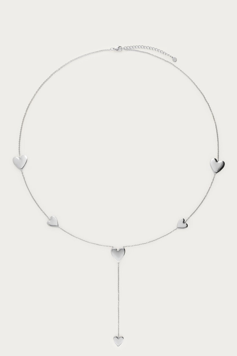 Iconic lange ketting met hartjes